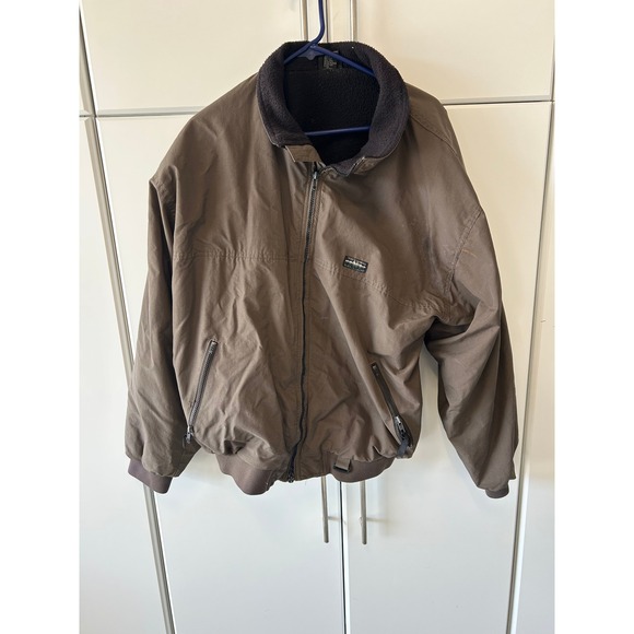 White Sierra Other - White Sierra Mens XL Brown‎ Fleece Lined Full Zip Bomber Jacket Outdoor Hiking